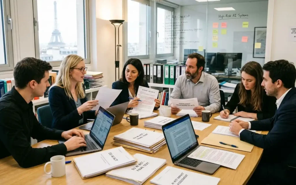 Experts de eterra partners travaillant sur l'ia act